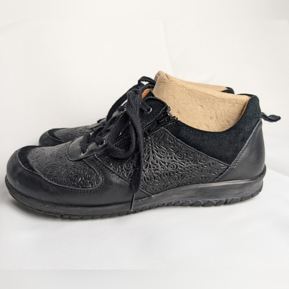 PORTOFINO Orthopedic Shoes Black Leather Laces And Zippers Size ? - Picture 6 of 14